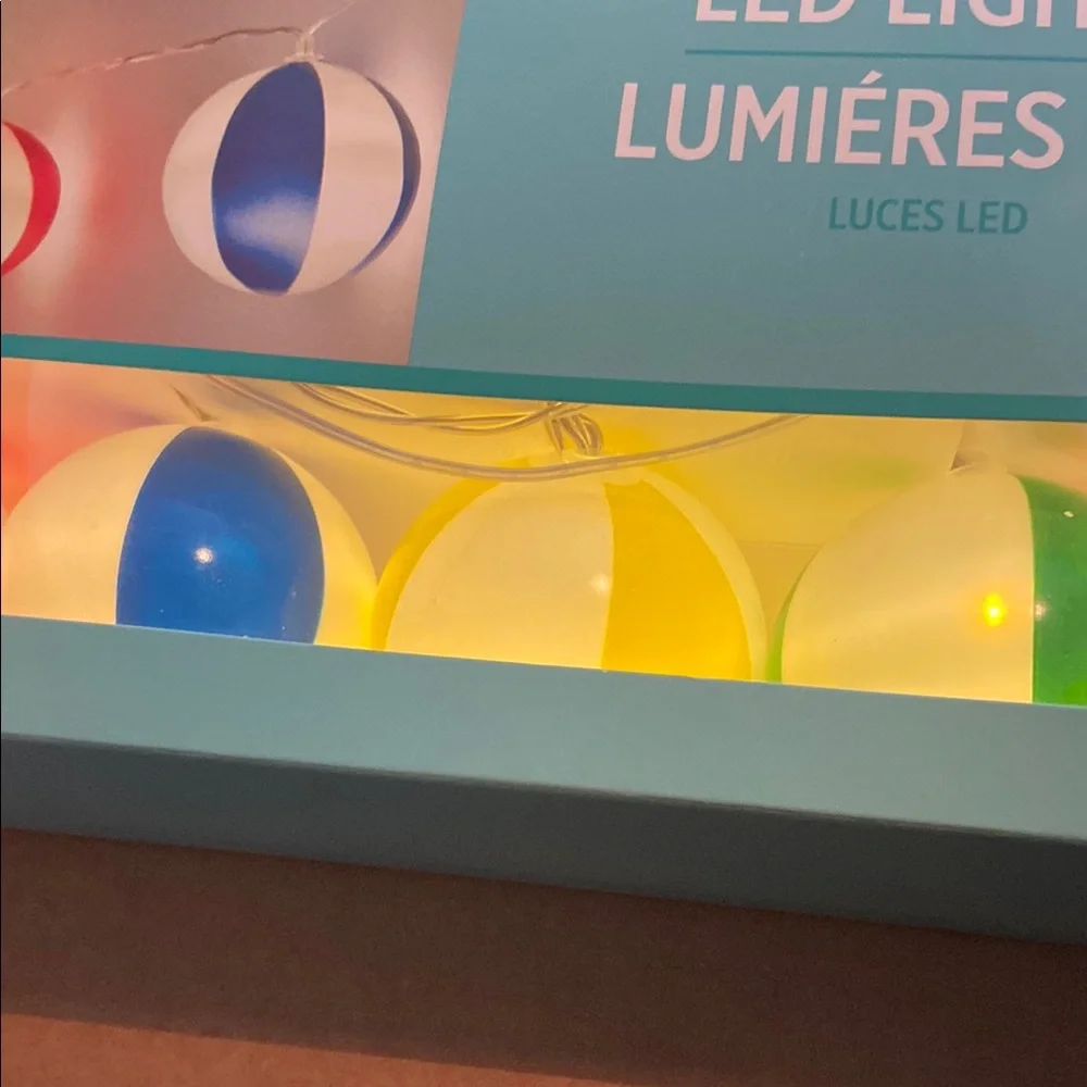 Multicolor beach ball LED Globe String Lights